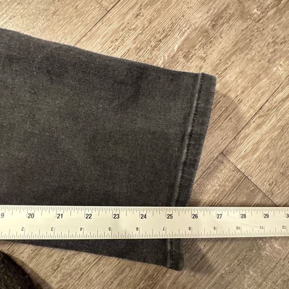Good American Jeans Womens 12 / 31 Black Denim Organic Cotton Lounge 29x26 Adult - Picture 10 of 11